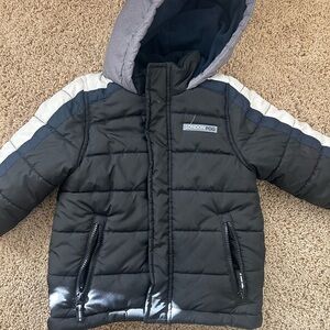London Fog Black and Navy Puffer Jacket